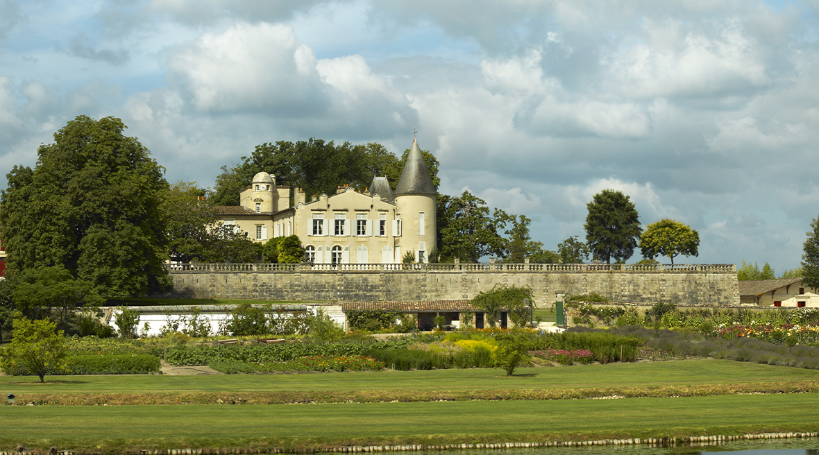The iconic Château Lafite Rothschild as seen on the labels of some of the world’s finest wines.
